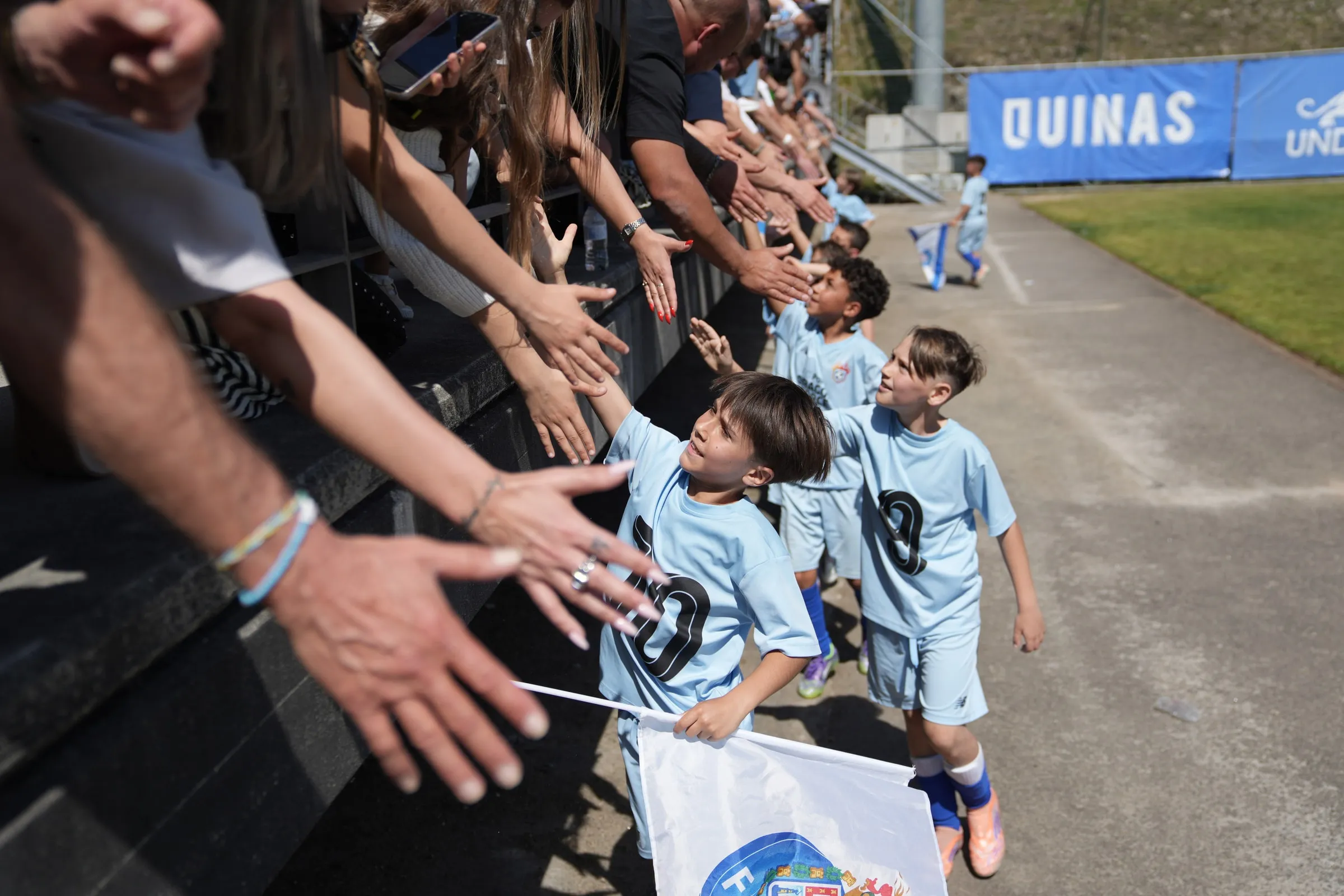 Teams and supporters share the tournament.